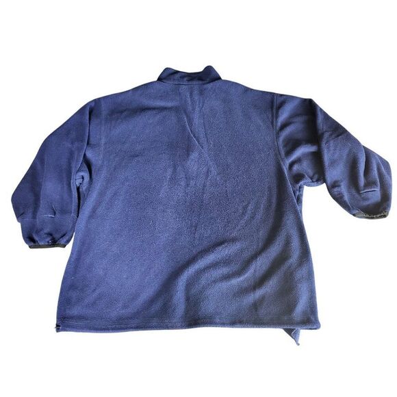 Vintage Adidas Half Zip Fleece Men Sz XL‎ 90s Blue Orange Center Logo Sportswear - Picture 8 of 8